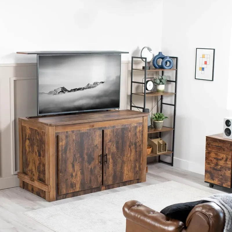 Black Motorized TV Stand for 32-65 in Screens MOUNT-E-UP65A