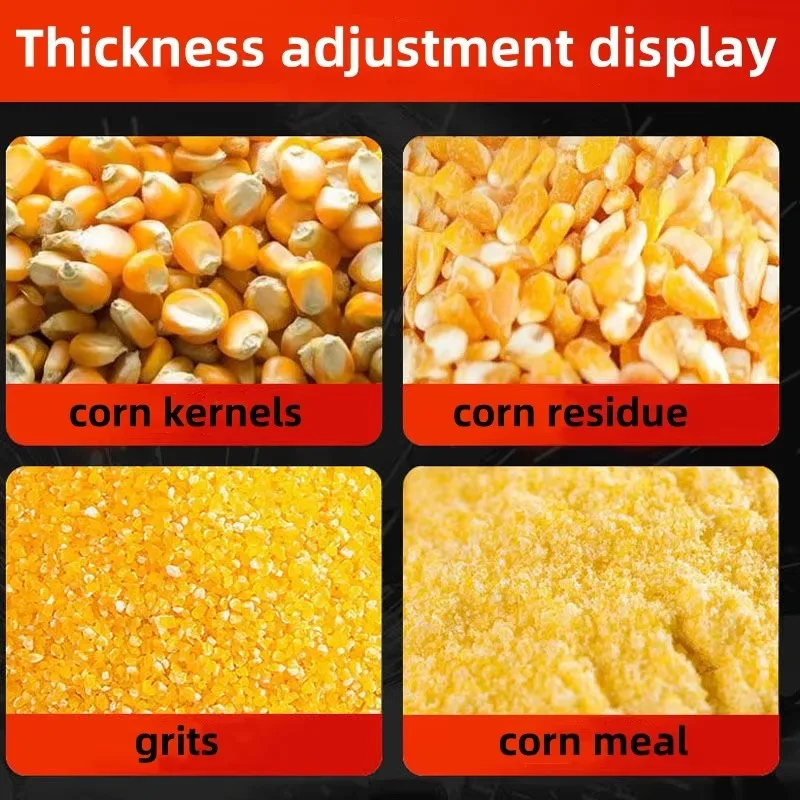 New Corn Grinder Pulverizing Wet and Dry Dual Purpose Small Commercial Grain fine Grinder