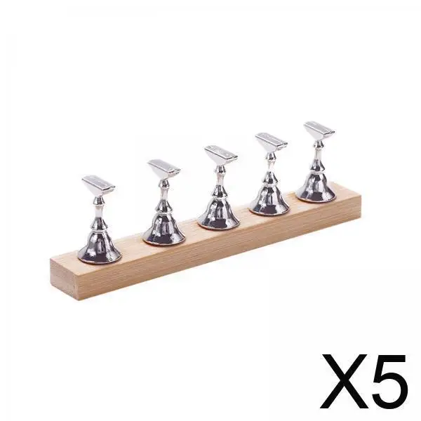 

5xподставка для практики ногтей, держатели для кончиков ногтей для маникюра, начинающих домашних салонов, стиль «сделай сам», A