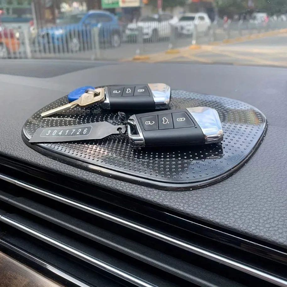 Dashboard New 1Pcs Black Silicone Car Non-Slip Mat Magic Anti-Slip Slide-Proof Pad Sticky Dash Adhesive Cell Phone Mobile Holder