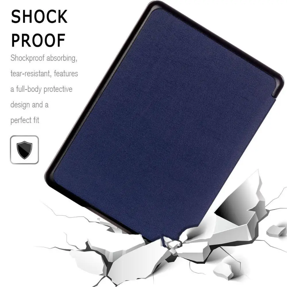 

Ultra Slim Auto Waking/Sleeping Cross Grain PU Leather Cover Protective Shell Smart Case For Kindle Paperwhite 1/2/3