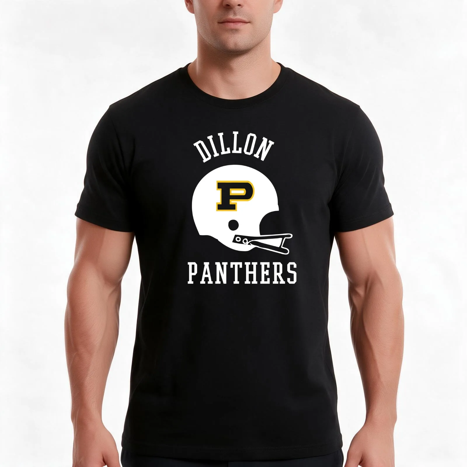 Dillon Panthers Football T-Shirt, Summer Casual Cotton Tee, Oversized Streetwear Tops, Vintage Graphic Print, Unisex Men Women