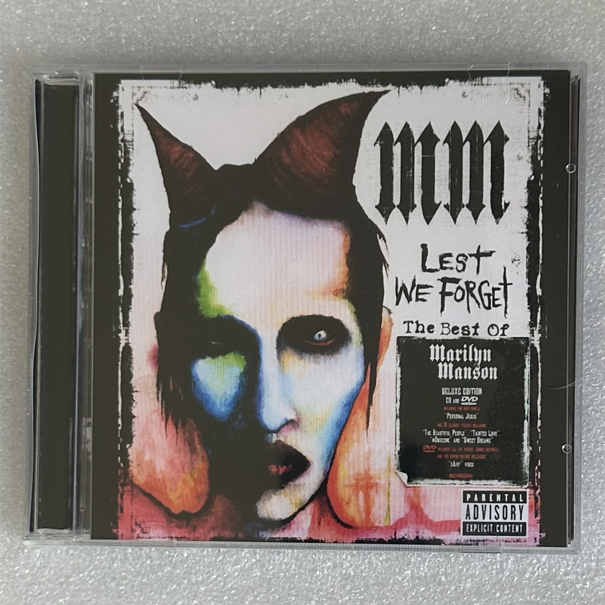 

Rock Marilyn Manson Music CD Lest We Forget The Best Of Album Love Song Music Record+DVD Cosplay Walkman Car Soundtracks Box