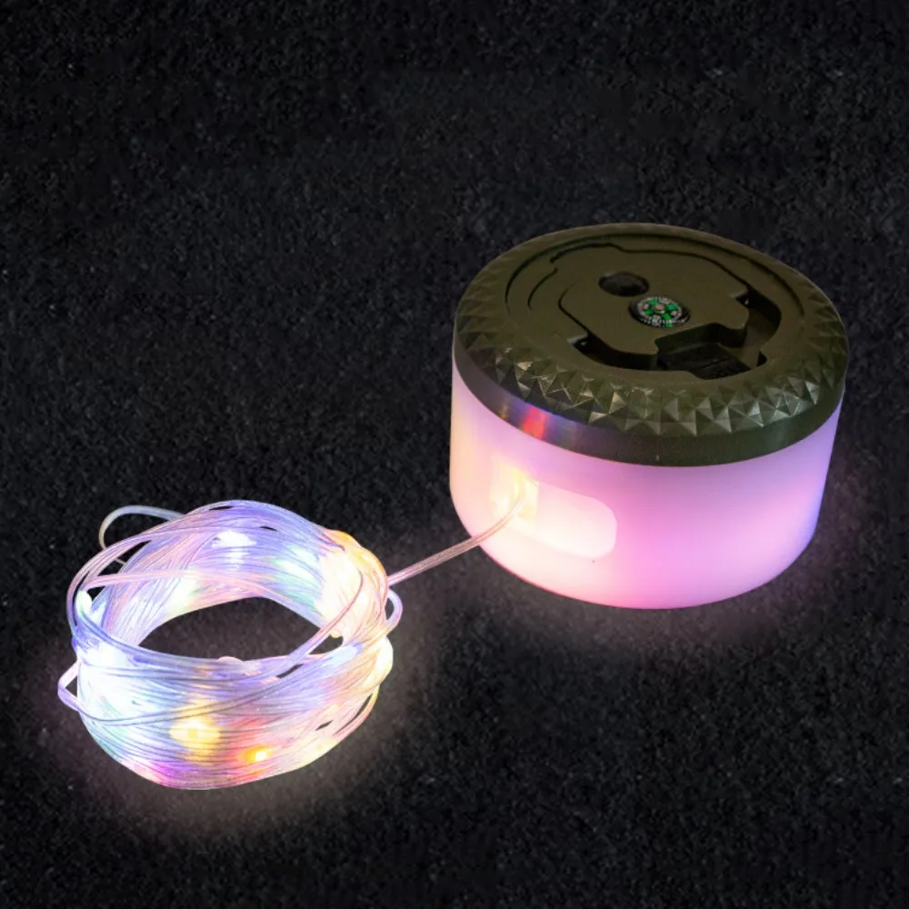 

10M Outdoor Camping Lamp USB Charging Waterproof LED Fairy Lights with 8 Modes Folding Hanging Ambient Lighting Camping