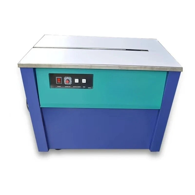 

Semi-Automatic Single Strapping Machine Hardcover PP Belt Hot Melt Carton Winding Sealing Packaging Machine