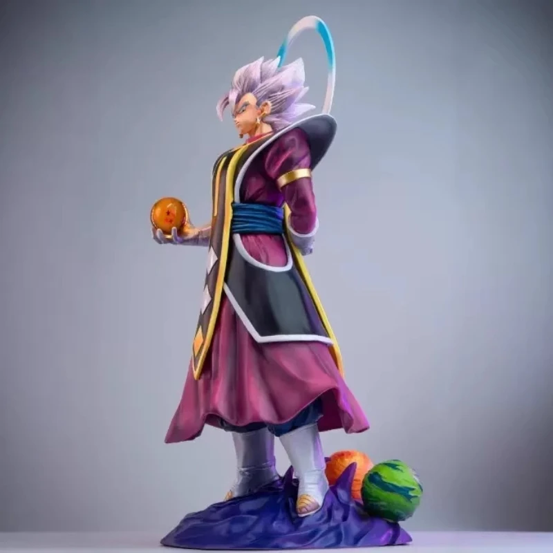 Dragon ball 37cm jt grand sacerdote vegeta montagem modelo kit figuras de ação gk estátua ornamento anime brinquedo decoração desktop menino presente