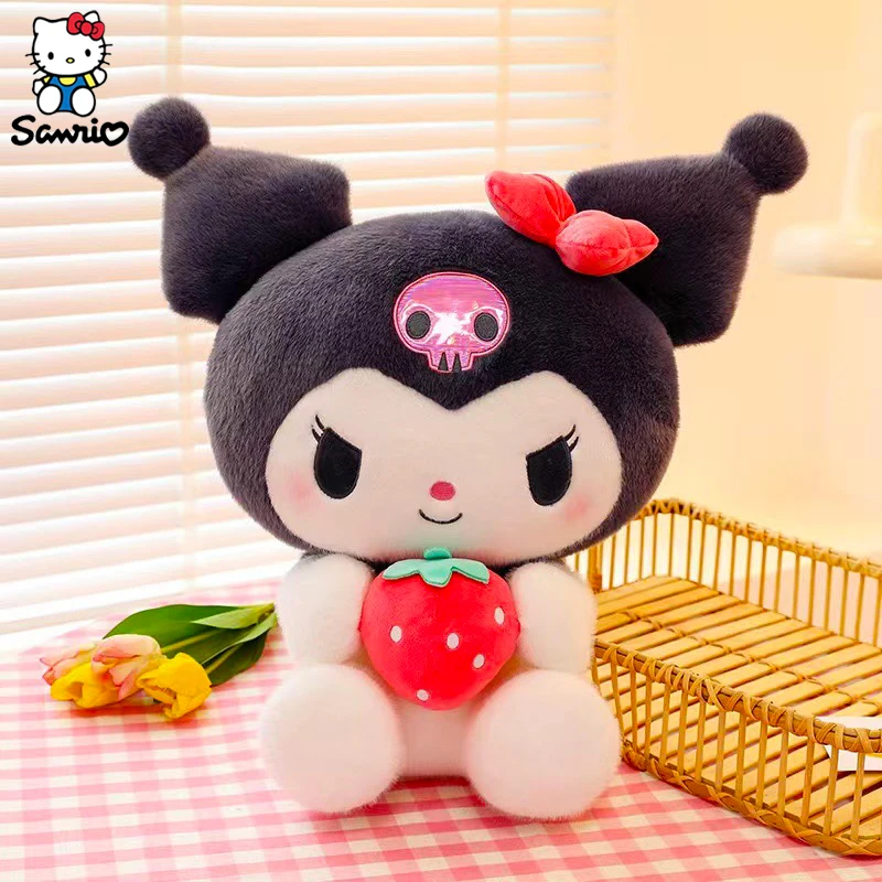 Kawaii Sanrio плюшевые игрушки куклы мультфильм Kuromi My Melody клубника серия плюшевые фигурки Детские милые куклы подарки на день рождения