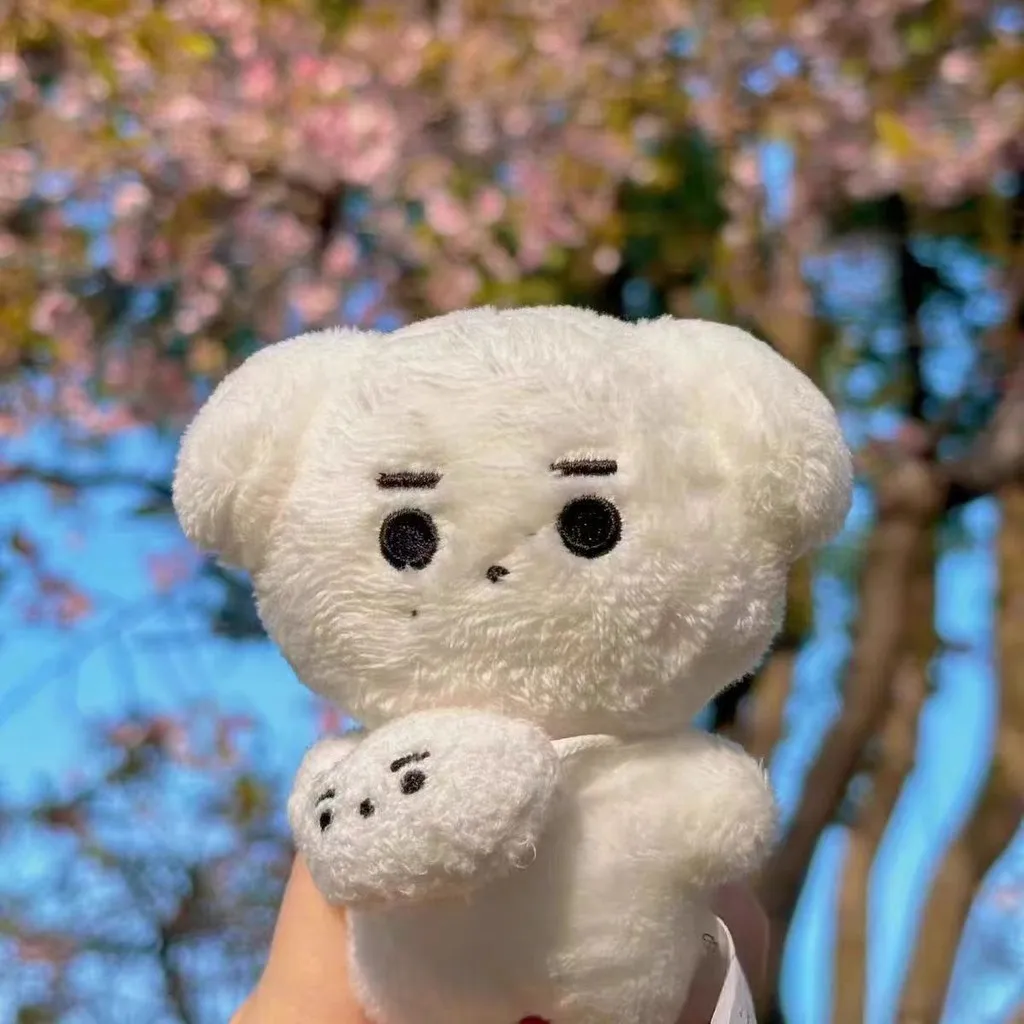 Muñeco de peluche Kpop Idol SUNGHOON, perro blanco de peluche con bolsa