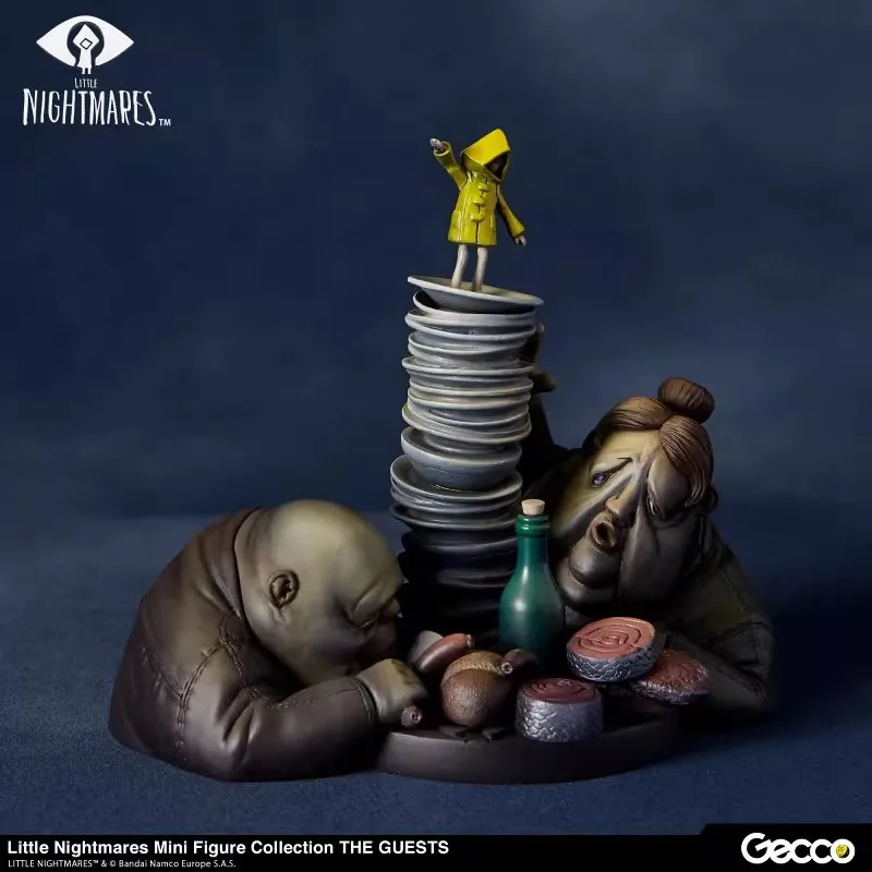 Original Gecco LITTLE NIGHTMARES Mini Figure Collection THE GUESTS PVC Action Anime Figure Model Toys Collection Doll Gift