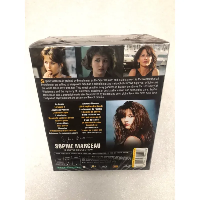 Blu-ray Disc Movie Featuring French Actress Sophie Marceau High Definition Video Collection