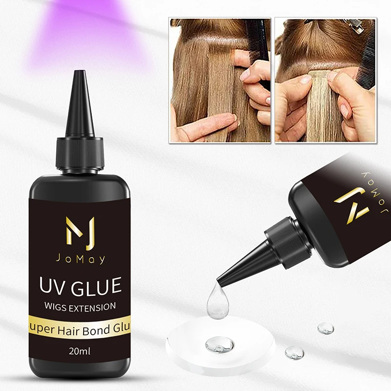 

JOMAY UV Glue 1-2 month 20ml Wig Glue For Hair Extension Waterproof and oil proof Professional Salon For Makeup Glue Extension