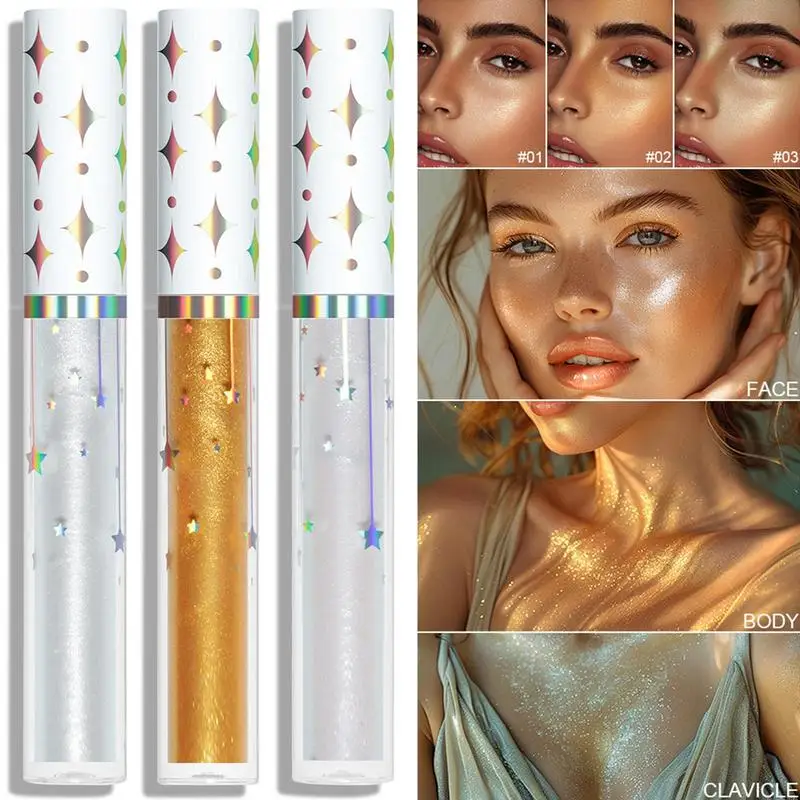 new 1pcs Glitter Liquid Highlighter Pen Shimmer Waterproof Liquid Eyeshadow Lying Silkworm Lasting Shiny Beauty Makeup Tools