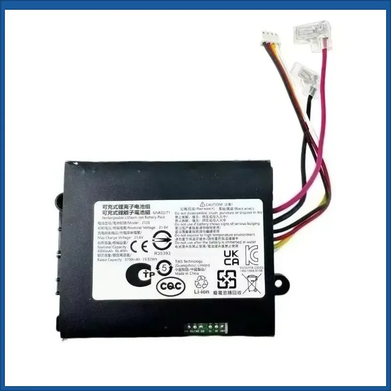 New 21.6V 4000mAh for Xiaomi Mijia 2105 XS2105 B302CN for ShunZao 2105 H200 Wireless Floor Cleaning Machine Battery
