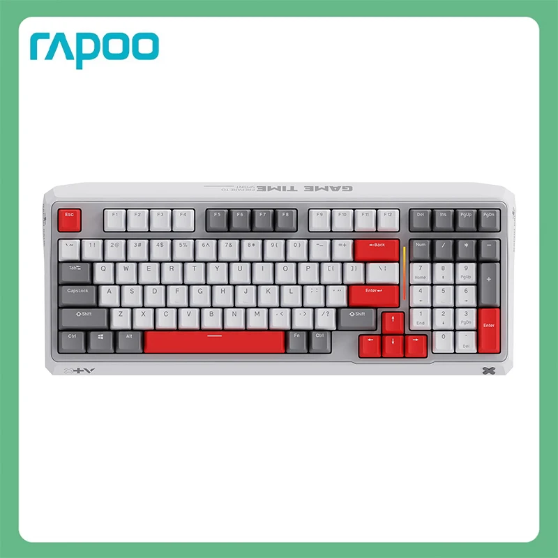 New Rapoo V750PRO Wired Mechanical Keyboard Full Key Rollover RGB Home Gaming Internet Cafe Desktop Computer Universal