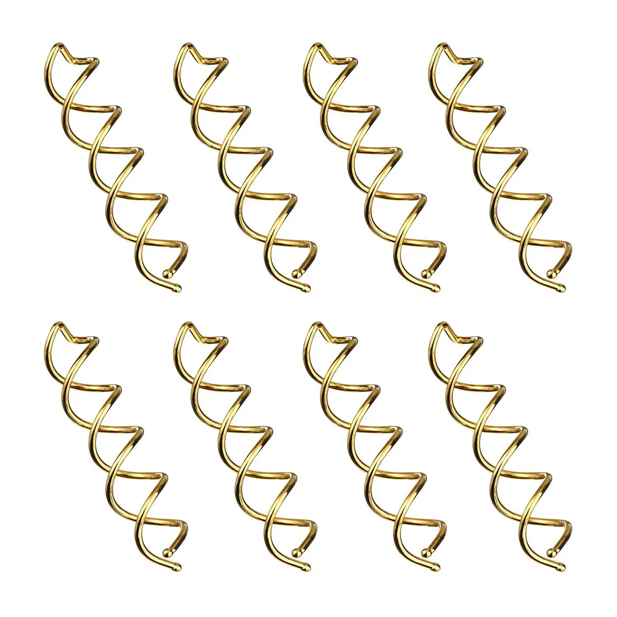

20 Pcs Spiral Hair Pins Durable Steel Gold Plated Ball Tops for Medium Long Thick Hair Bun Styles Women Accessories Black Color