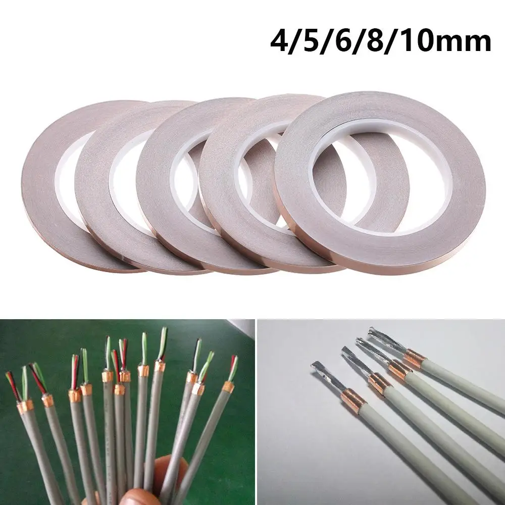 30เมตร Single Conductive ทองแดงฟอยล์เทป EMI Shielding ทนความร้อนเทปอุปกรณ์สำหรับบ้าน