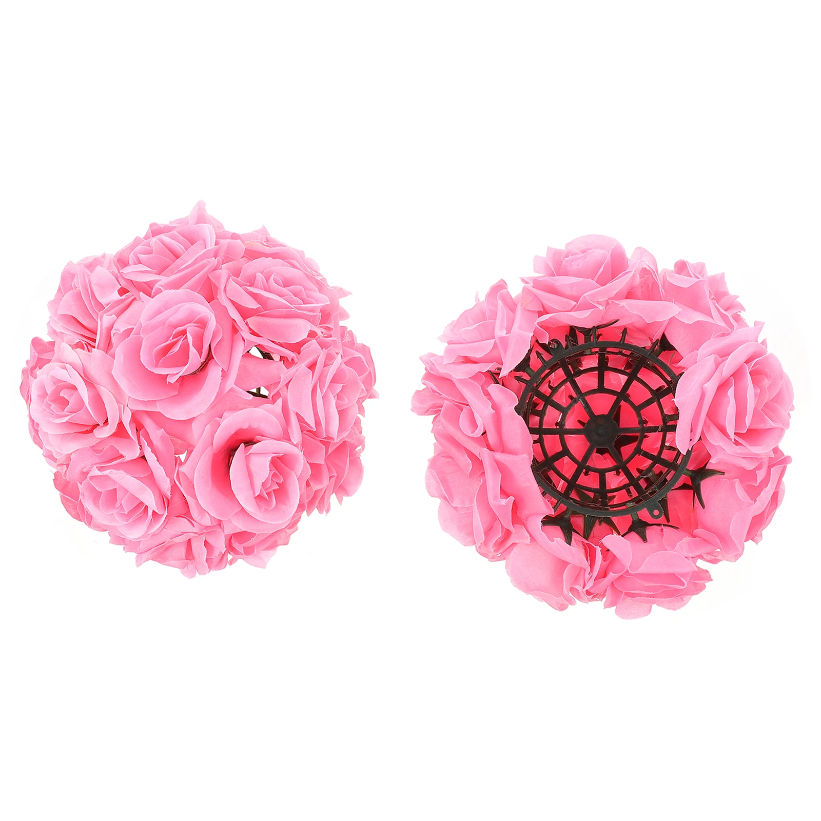 

Rose Artificial Flowers Pink Arch Arrangements Bridal Party Valentine Kissing Flower Ball Layout Flower Ball Day