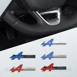 3D Car Styling A Esprit Emblem Badge Metal Steering Wheel Stickers Interior Decals For Arkana Megane Clio Scenic Austral Espace