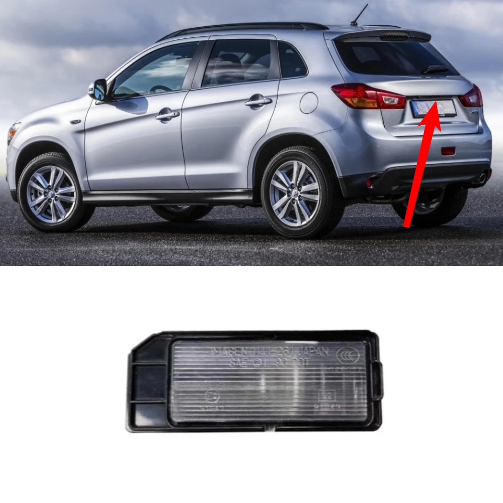 1 Piece License Plate Light Lamp for Outlander Sport ASX RVR 2011-2020 Lamp Assy with s 8341A132
