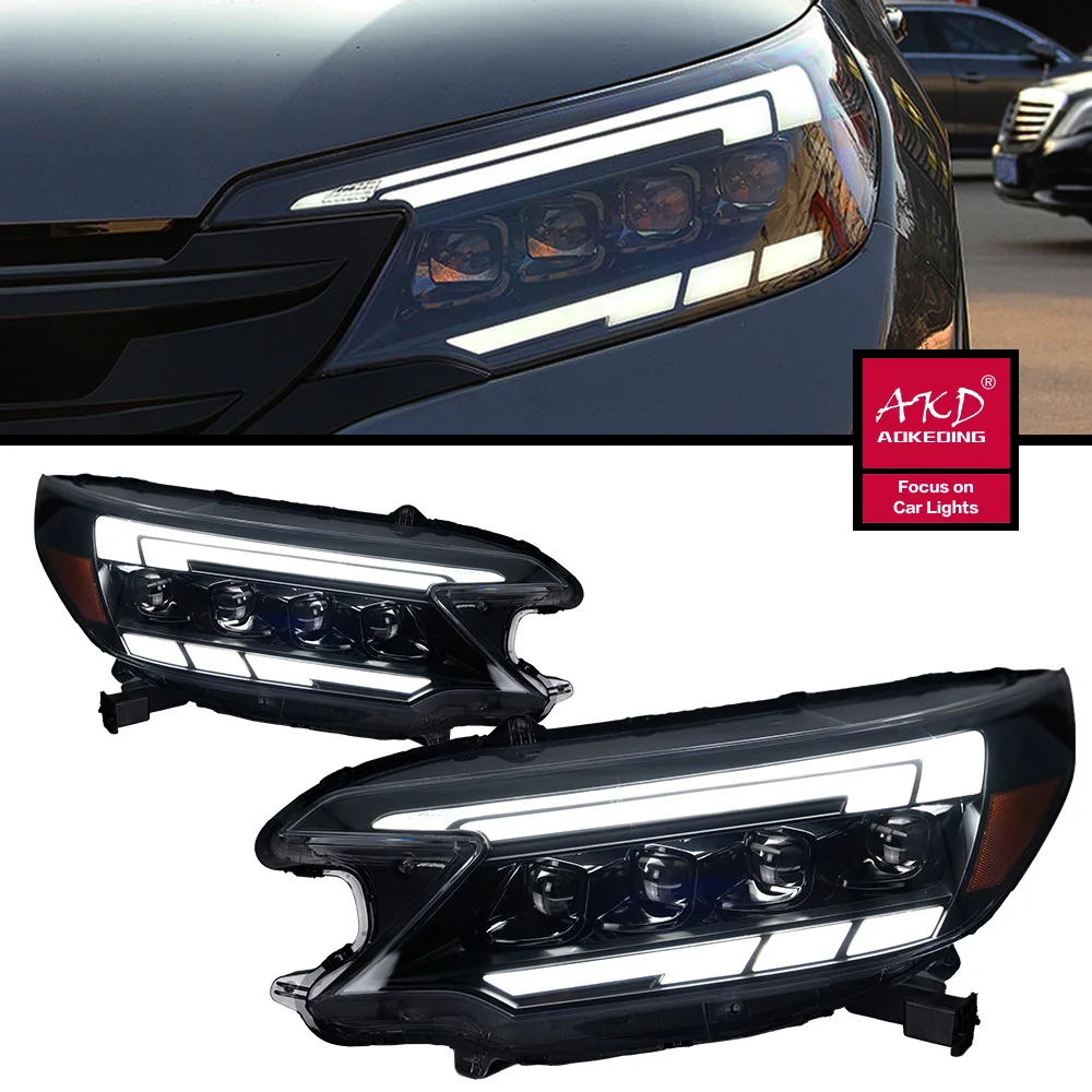 

Headlight For Honda CRV CR-V Head Lights 2012-2014 Style Replacement DRL Daytime lights Lighthouse Projector Facelift