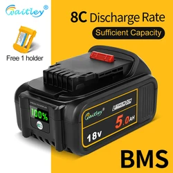 Batteria al litio Waitley 18 V 5Ah compatibile con utensili elettrici DEWALT set di utensili elettrici ricaricabili 20V 18Volt 18 v 5000mAh