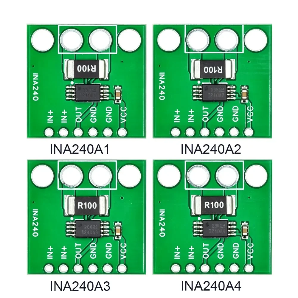 INA240 Current Sense Amplifier Module INA240A1 A2 A3 A4 Bidirectional Current Monitor High/Low Side PWM Rejection