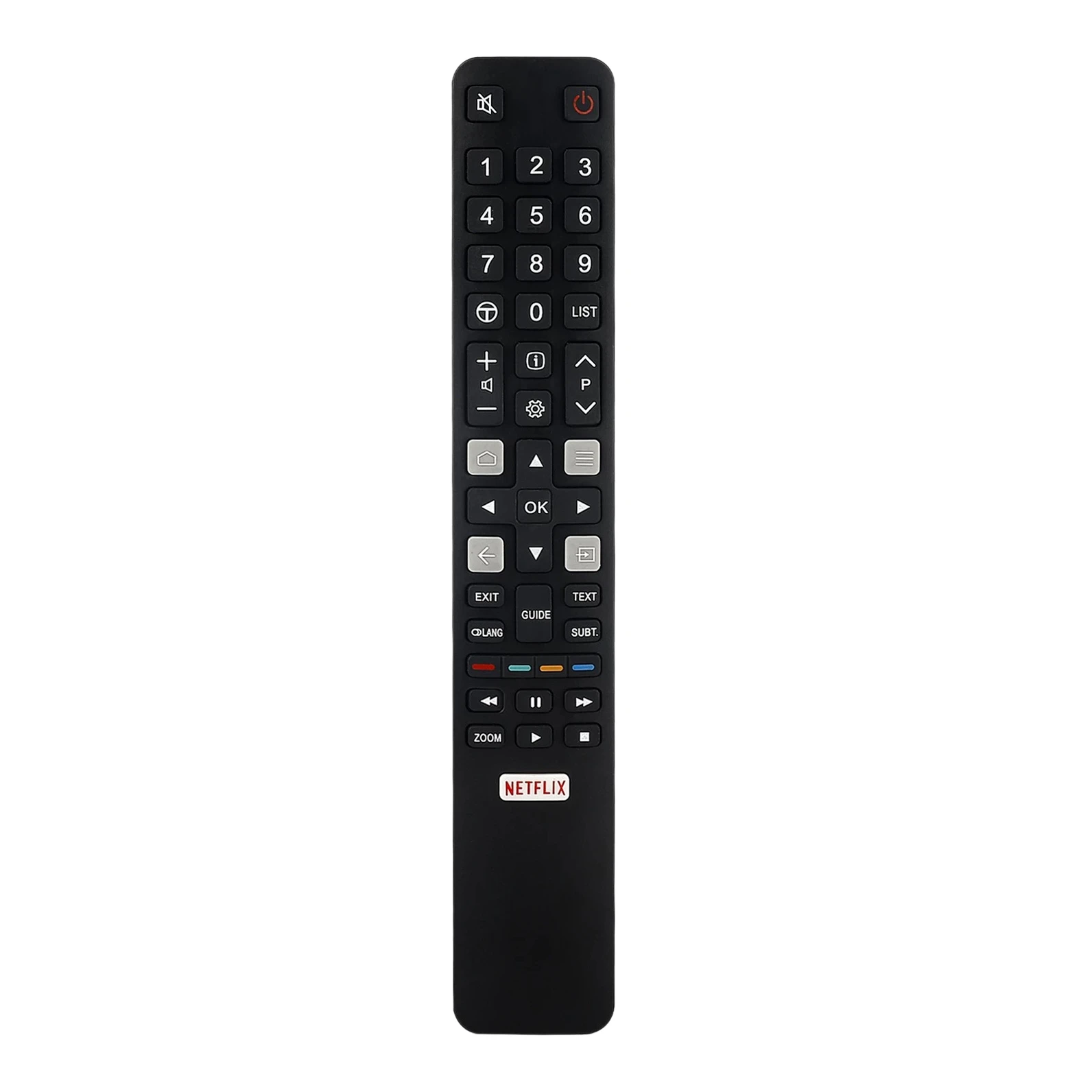 

Remote Control for TCL TV RC802N YAI3 YUI2 YU14 YUI1 YU11 65C2US 75C2US 43P20US U65S9906 U43P6006 Controller