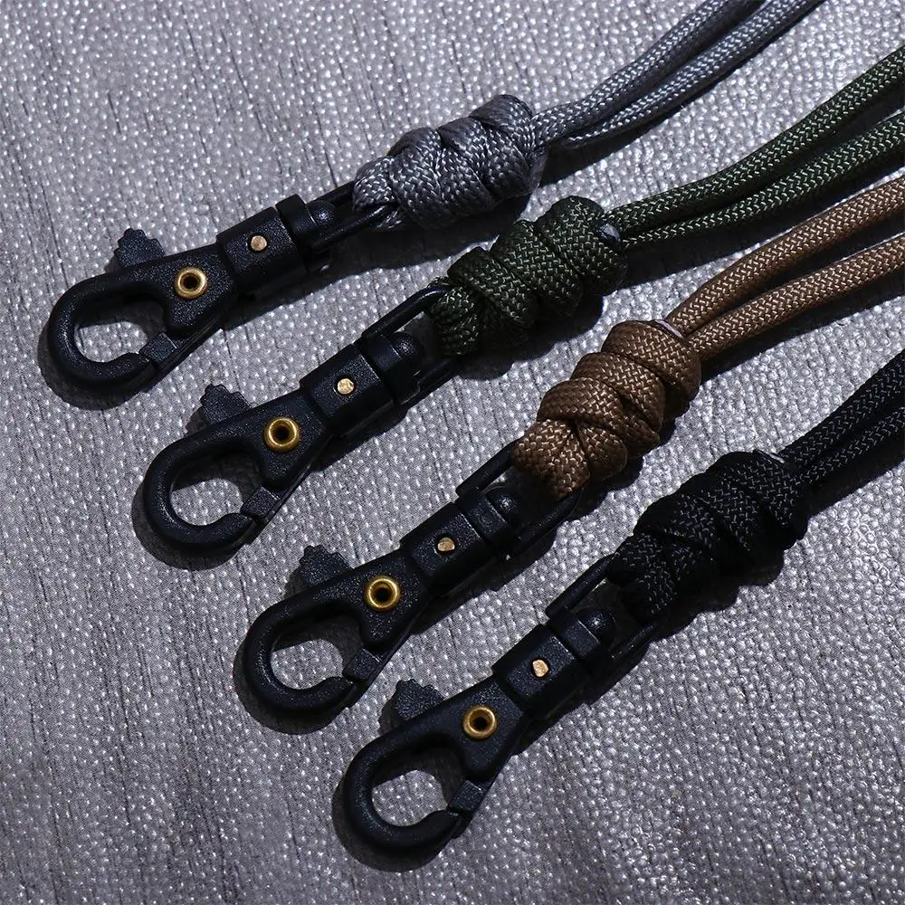 Handmade Multifunction Outdoor Tools 7-core Umbrella Rope Self-Defense High Strength Paracord Lanyard Keychain Key Ring