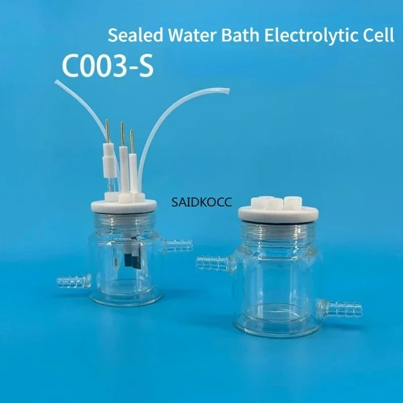 

Electrochemical Laboratory C003-S Controllable Temperature Water Bath Sealed Electrolytic Cell Double Layer Electrolytic Cell