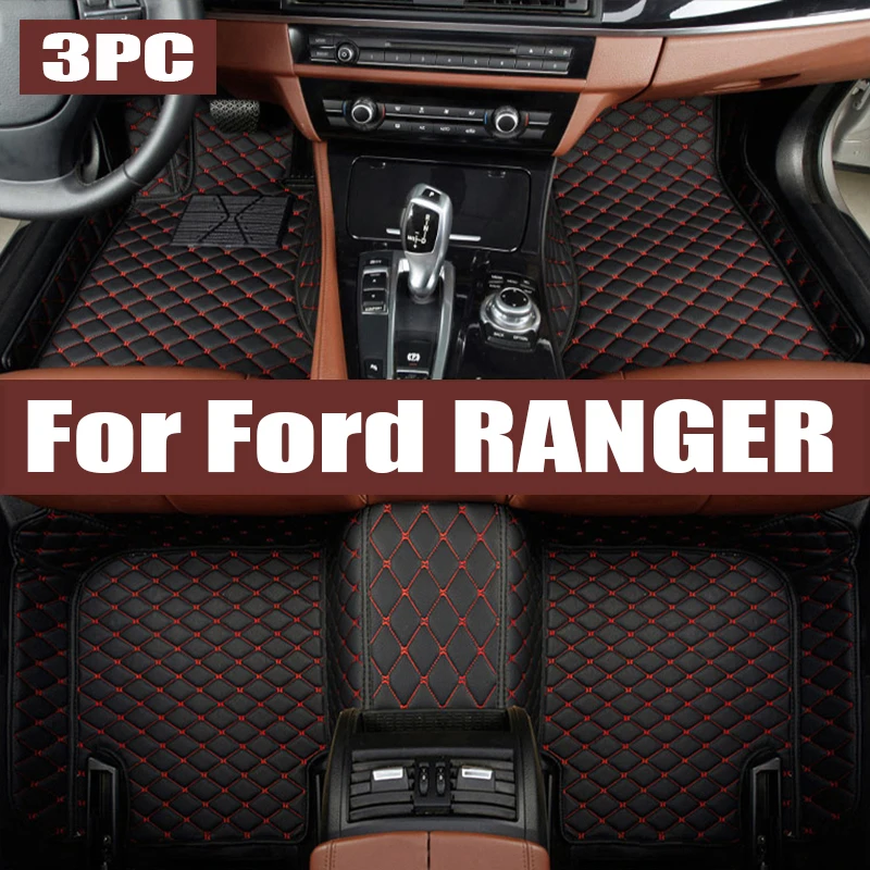 

For Ford RANGER 2015-2020 LHD RHD Auto Car Floor Mats All-Weather TPE Foot Mats Odorless Pad Tray Mat Interior trunk mat