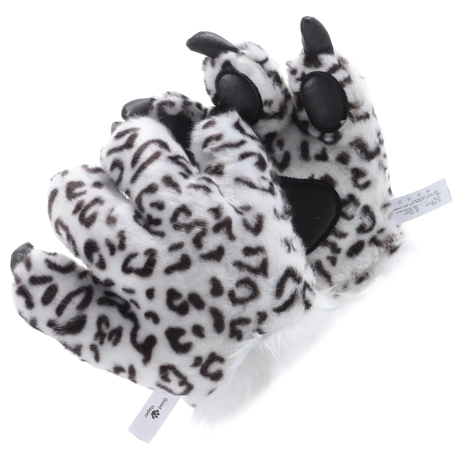 

1Pair Furry Style Snow Gloves Animal Paw Shaped Warm Mittens for Masquerade Winter Festival Use Winter Warm Gloves