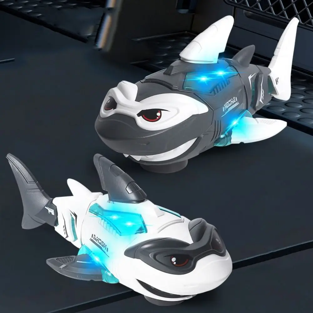 Lights and Sounds Electric Shark Robot Shake The Body Cartoon Animal Shark Electronic Pet Toy Interactive Educational