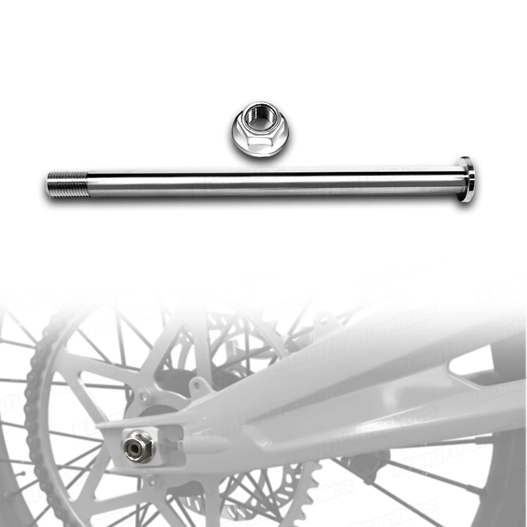 

JY RACING Motorcycle Steel Rear Axle With Nut Extended Shaft for Light Bee X S LBX Segway X160 X260