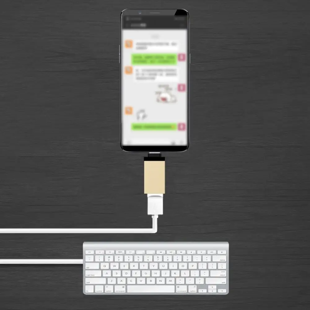 Type-C OTG Converter Space-saving Compact U Disk Connector Type-C to USB3.0 OTG Converter Rustproof OTG Connector for Phone
