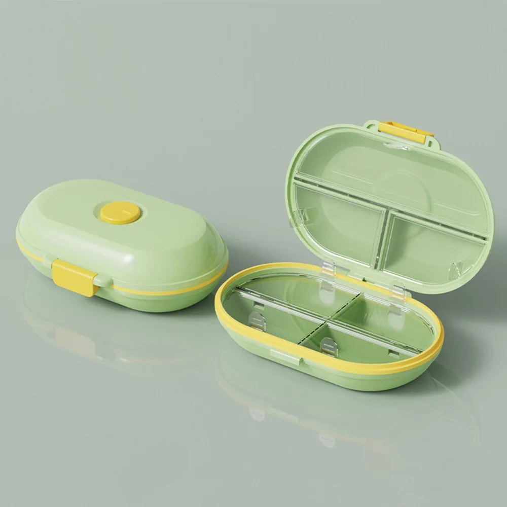 

High Quality Portable Travel Pill Organizer Small 7 Compartments Medicine Case Weekly Large Capacity Vitamin Container