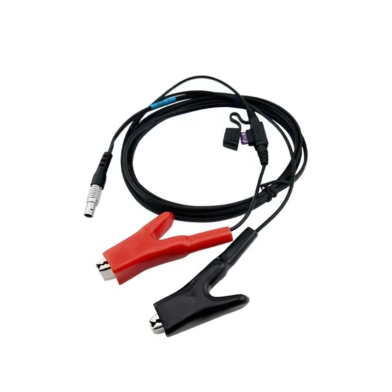 A00910 For Car Battery Connection Power Cable For HC RTK GRS Receiver, External Battery Power Cord With Alligator Clips