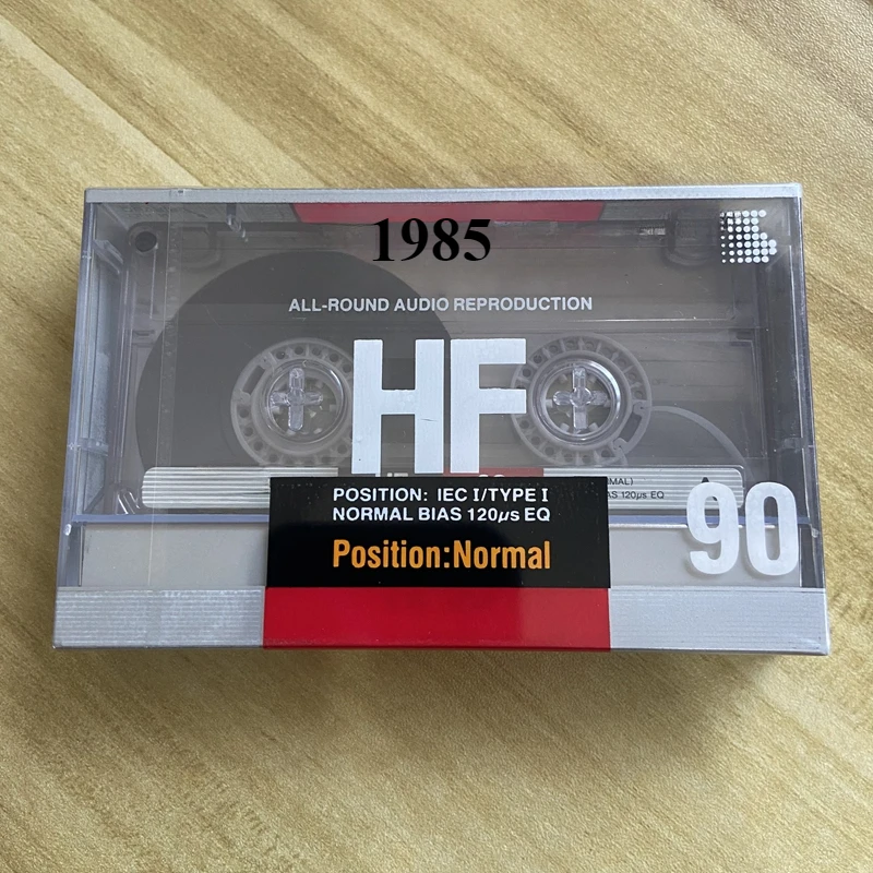 1PCS 1985 HF90 Minutes Blank Tape New High Clarity Magnetic Audio Tape Standard Cassette Blank Tape Tape Recorder Tapes