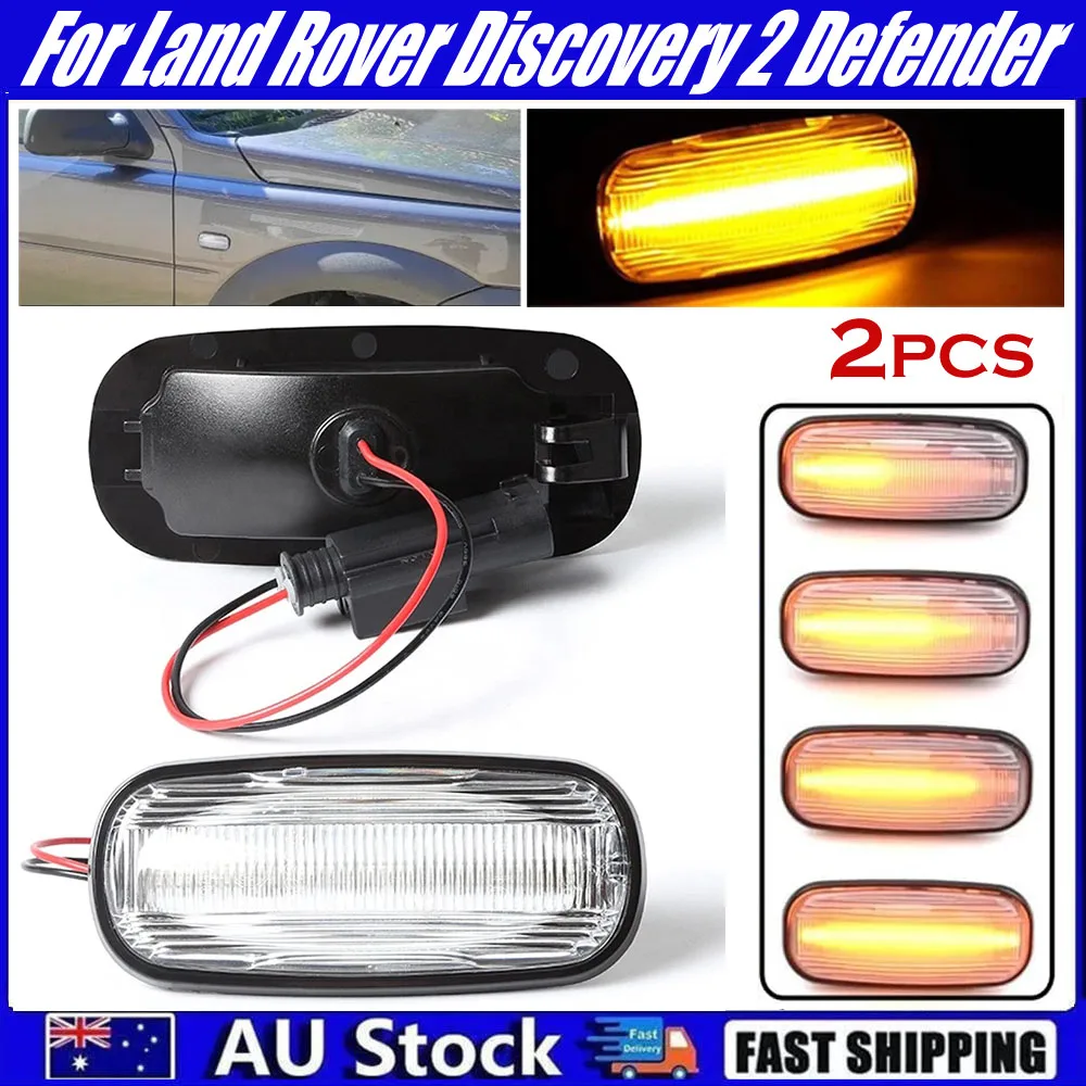 Lamp High-Quality Discovery 2 Wing Light Dynamic Light Dynamic Defender Side Marker For Discovery 2 Freelander 1 Land