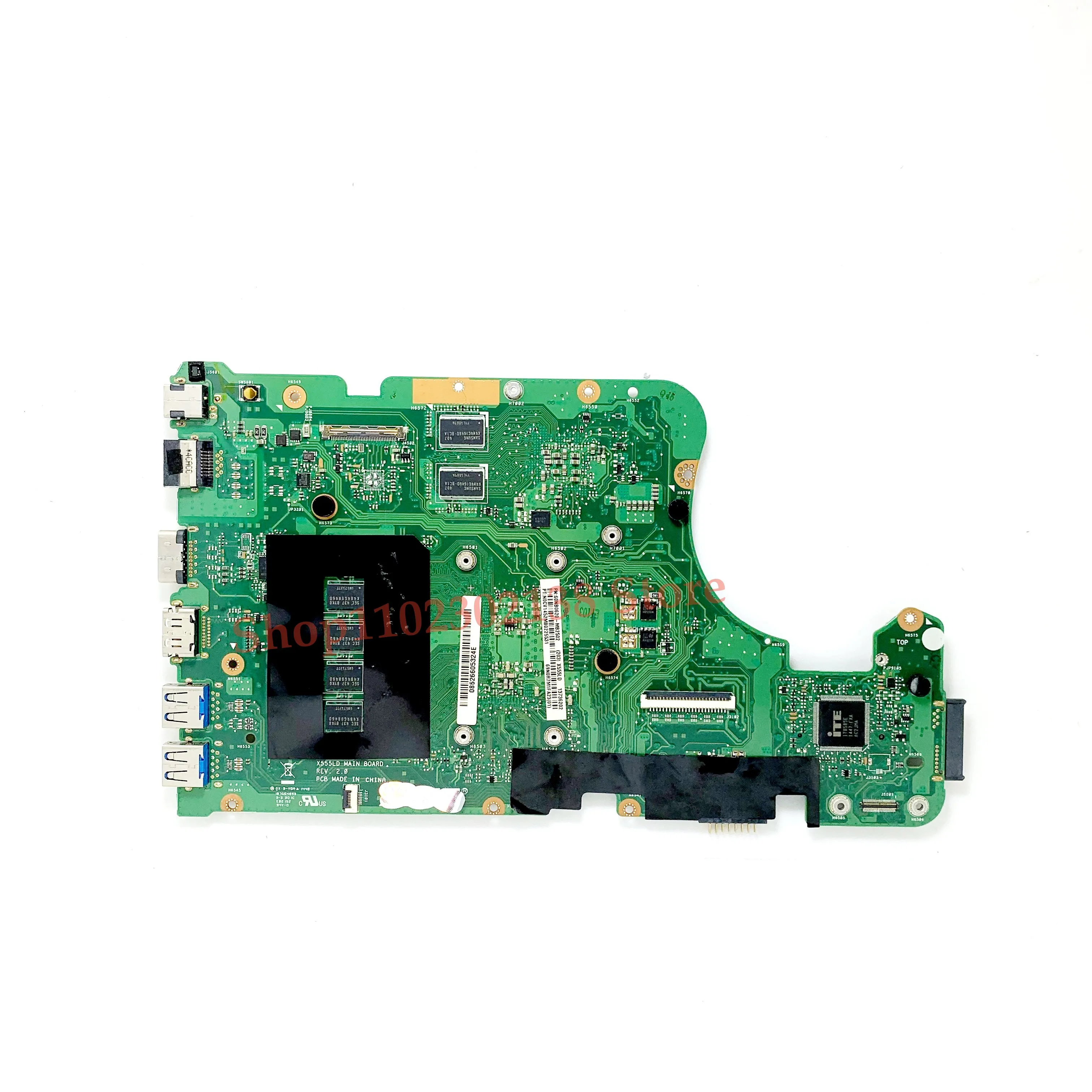 Imagem -02 - Mainboard X555ld Rev.2.0 N15v-gm-s-a2 com Sr23y I55200u Cpu para Asus X555ld Portátil Placa-mãe 100 Funcionando Bem Alta Qualidade