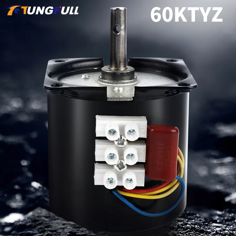 220V AC 14W Micro มอเตอร์เกียร์60KTYZ 50Hz แม่เหล็กถาวรมอเตอร์เกียร์ต่ำ2.5 5 10 15 20 30 50 60 80 110 Rpm