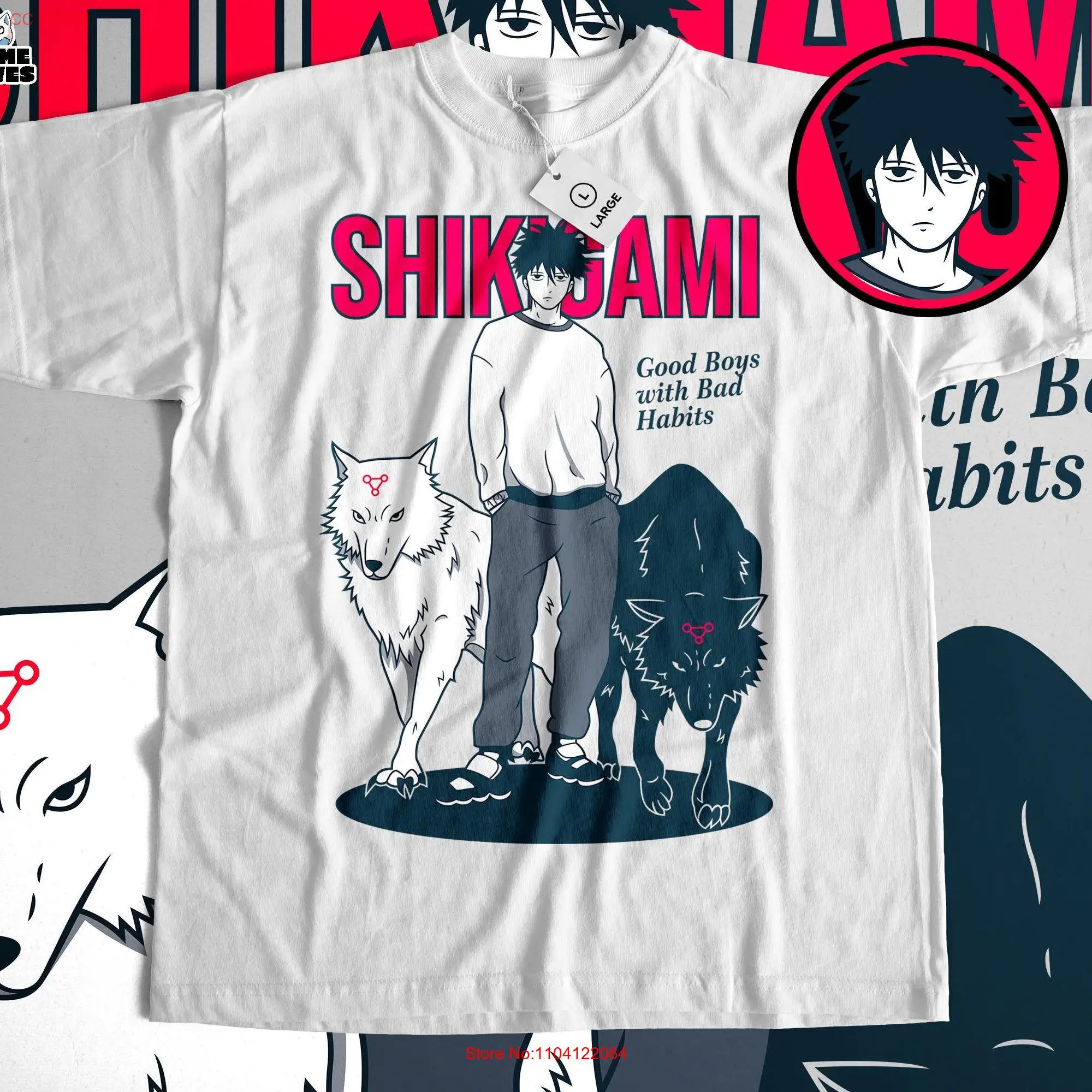 

Good Boys with Bad Habits Anime T shirt Japanese Manga Design Cool Shikigami Print Modern Sorcery Trendy Apparel