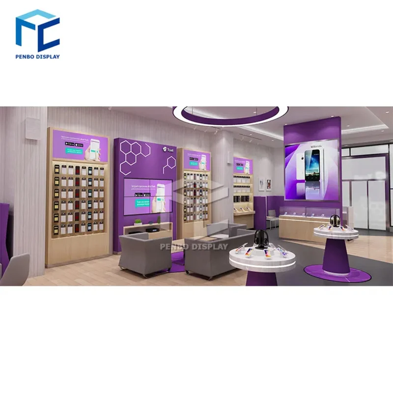 custom.Computer Store Design Factory Modern Computer Retail Store Design Electronic Laptop Showroom