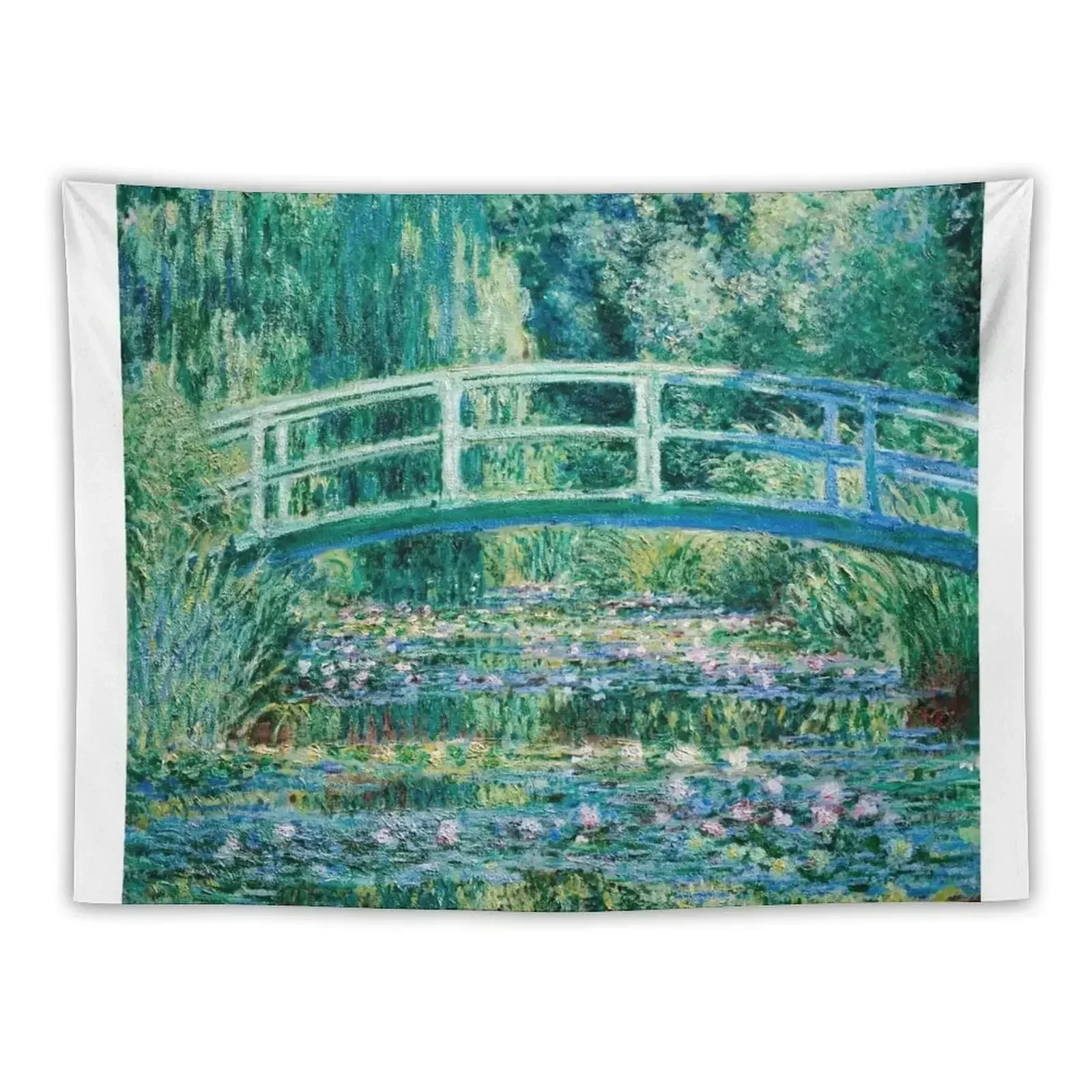 

1899-Claude Monet-Water Lilies and Japanese Bridge Tapestry Wall Deco Tapestry
