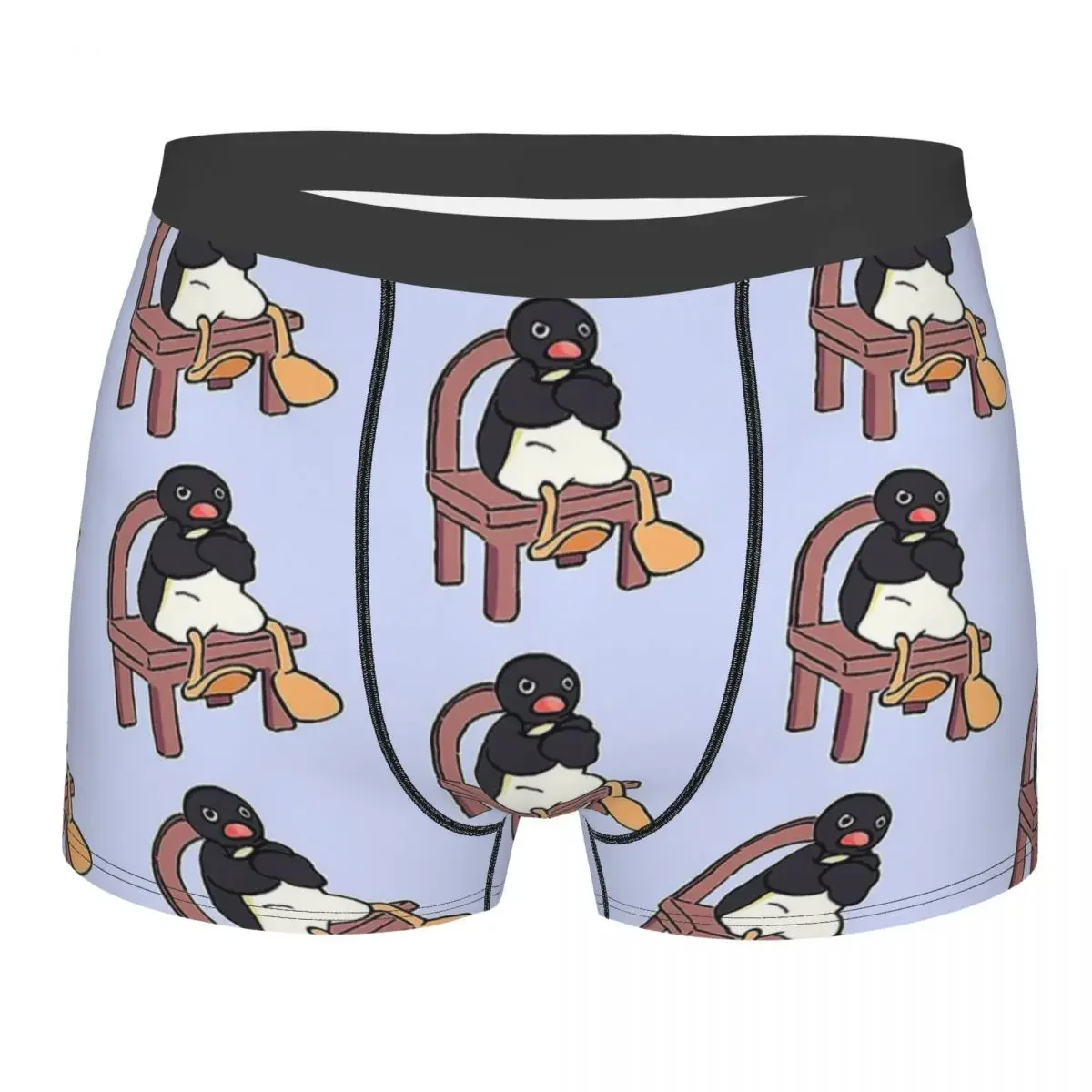 I Draw Sulking Penguin On A Chair Meme Men Boxer Briefs Underwear Angery Pingu Highly Breathable Top Quality Gift Idea