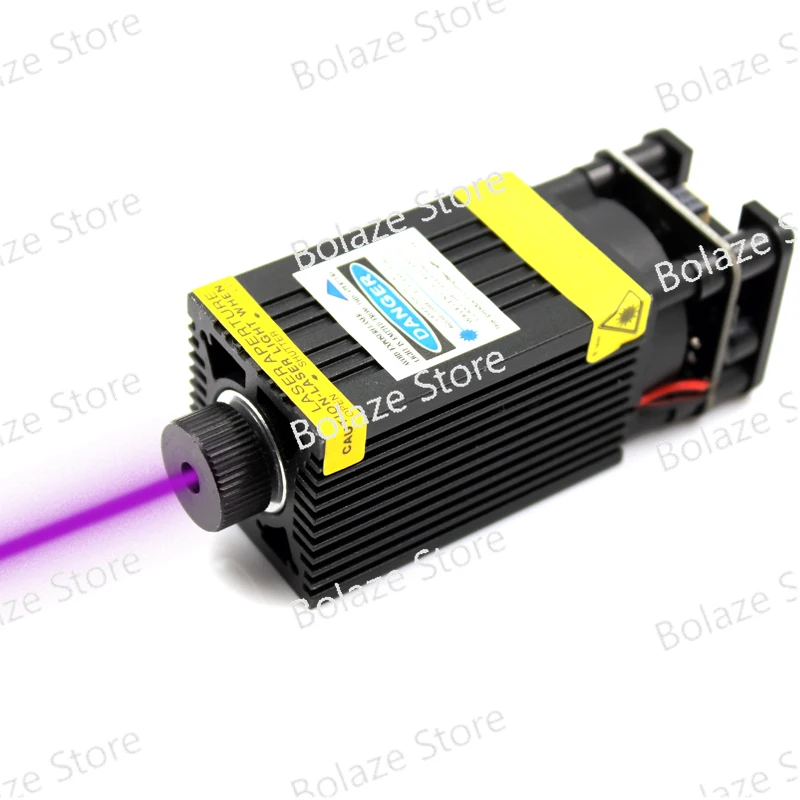 

405nm 500mw 12V high-power purple laser head 3D engraving machine laser with adjustable focus module PWM control