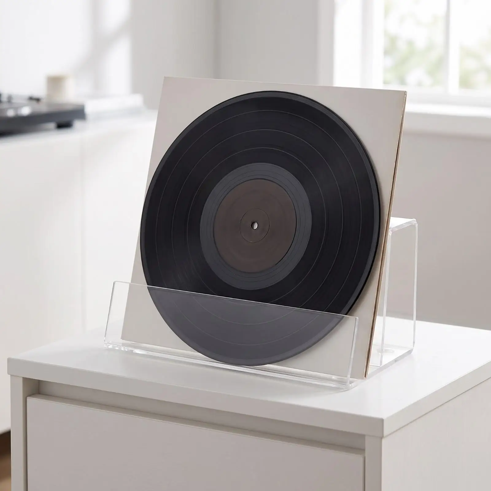 Acrylic Display Stand for Vinyl Records Album Holder with Premium Material and Compact Size