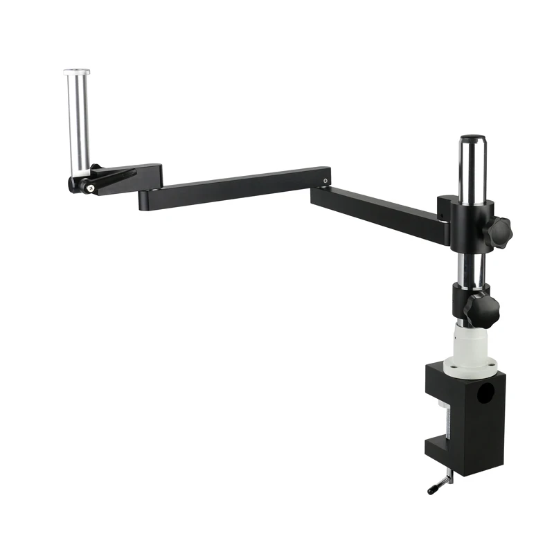 Imagem -04 - tipo de Extensão Ajustável Direção Articulando Braçadeira Suporte Braço 50 mm 76 mm Focagem Estéreo Trinocular Microscopio Suporte