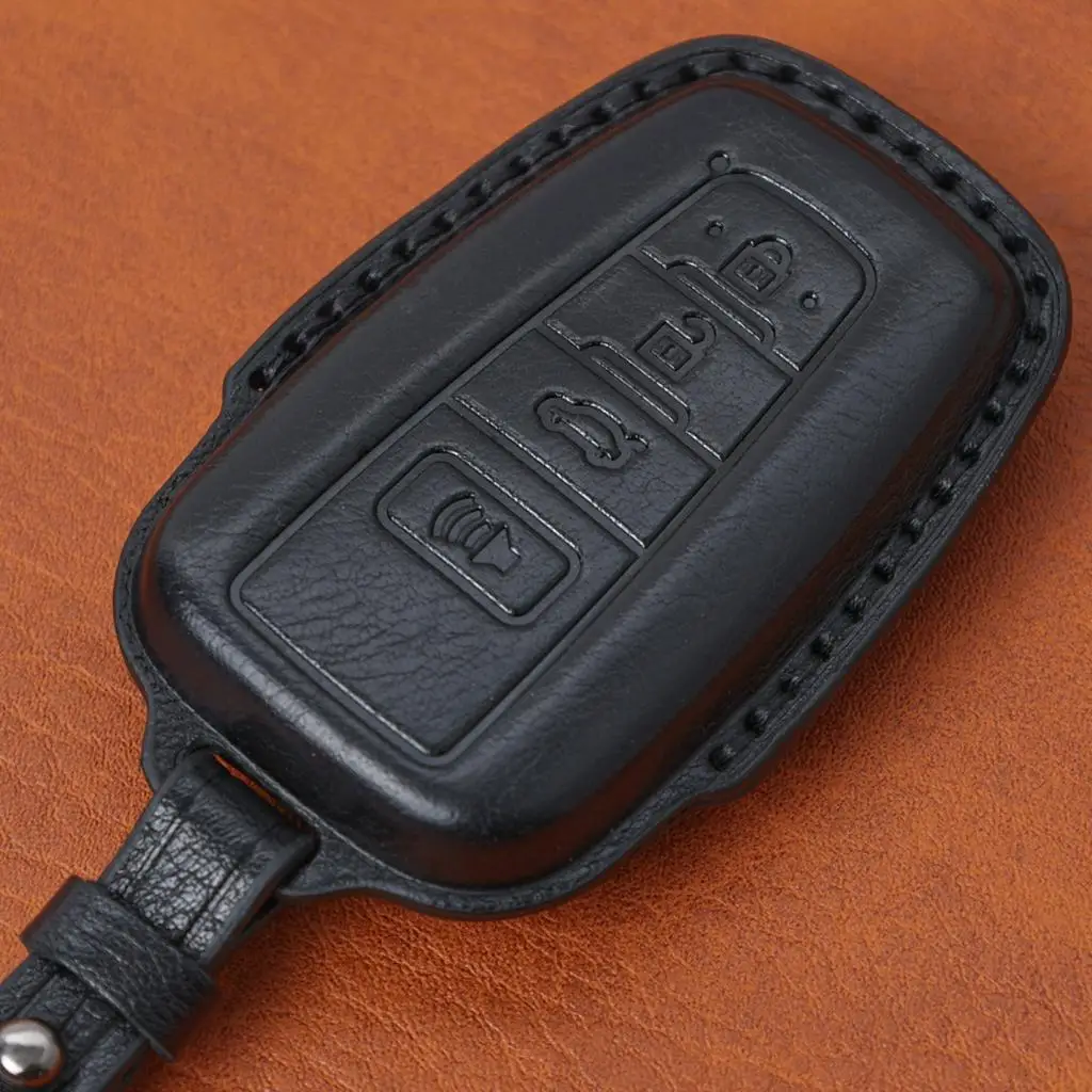 4 زر سيارة حلقة رئيسية سلسلة فوب غطاء حامي شل حامل لتويوتا هايلاندر rav4 كامري الهجين كورولا أفالون 2021 22