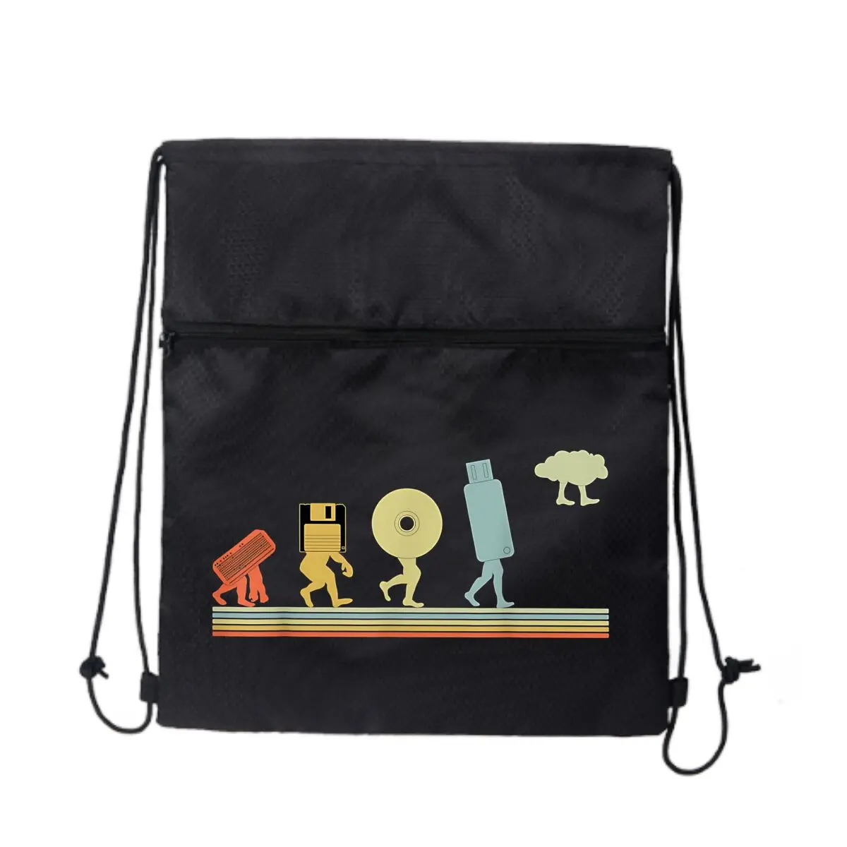 

Устройства хранения данных «Эволюция данных», складной рюкзак на шнурке, легкий, простой и модный спортивный рюкзак унисекс