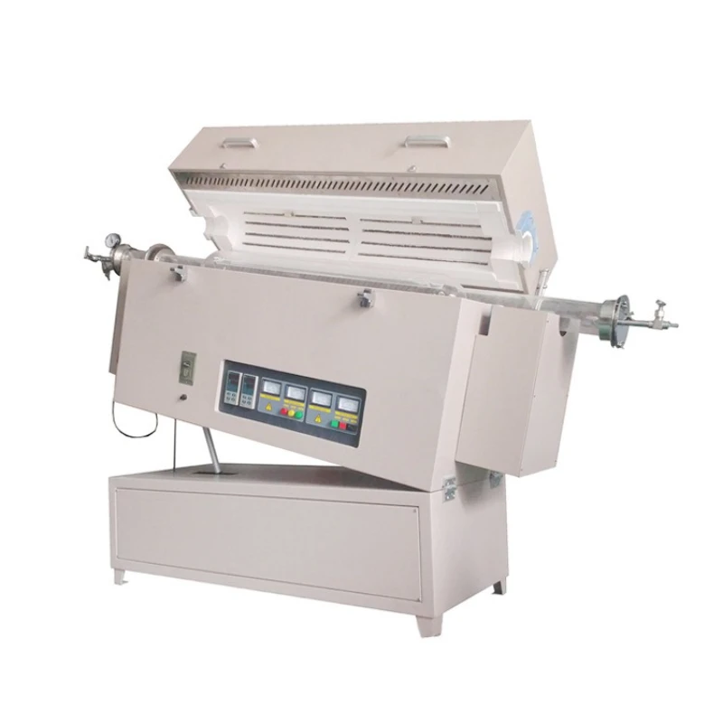 

Three temperature zone atmosphere protection high temperature tubular sintering furnace inclined rotary furnace